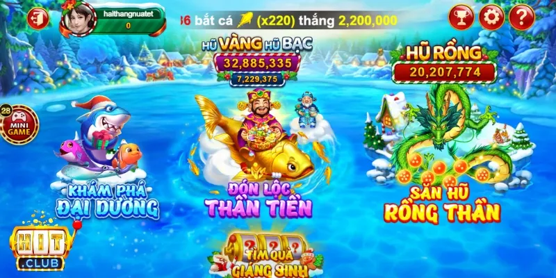 Các phòng chơi trong game Bắn Cá Hitclub