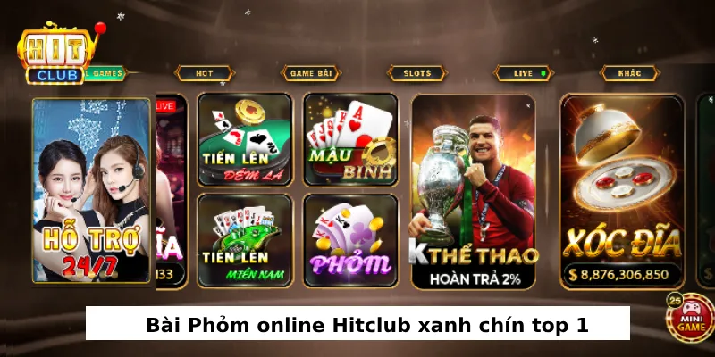 cược bài phỏm online hitclub