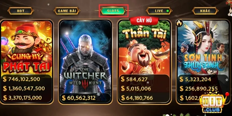 Hitclub cung cấp trò chơi Slot chất lượng hay nhất